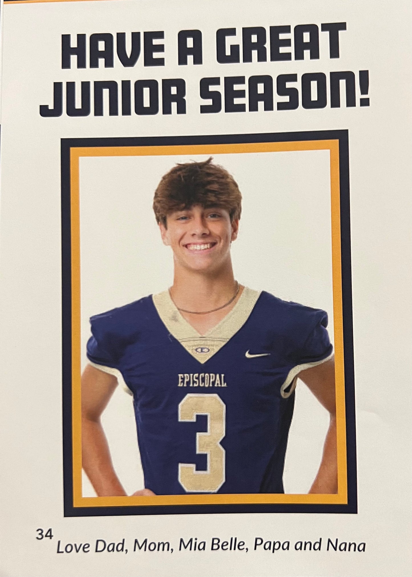 2026 Program Ad - Individual/Student - 1/4 Page